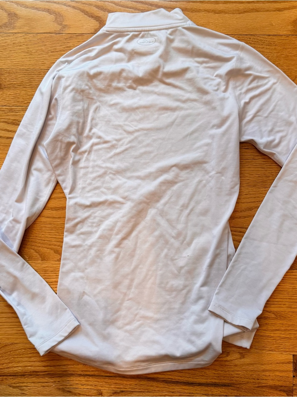 Under Armour White Mock Neck Cold Gear Shirt Base Layer Fitted S Unisex - Picture 3 of 6